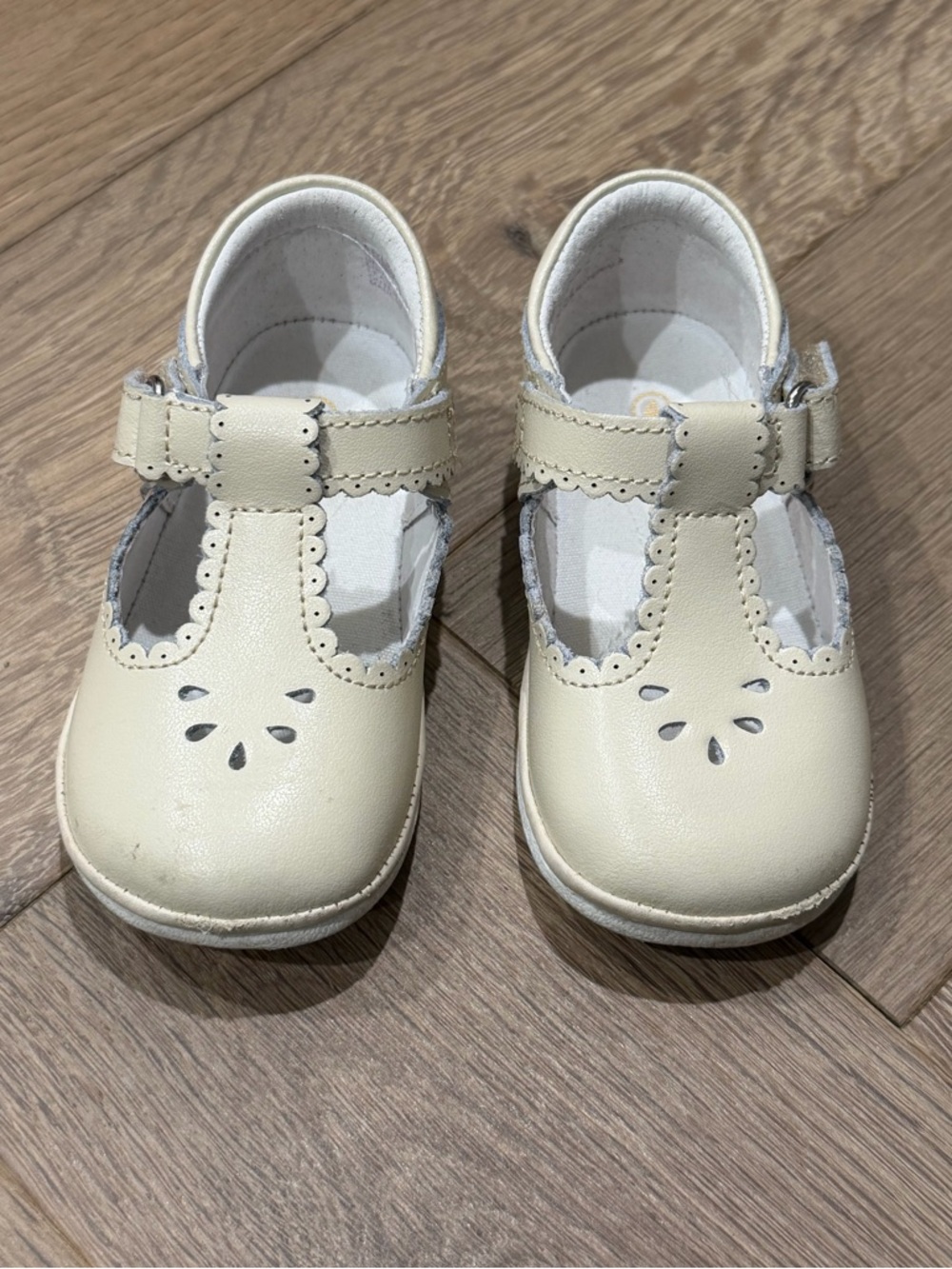 Angel Cream T-Strap Mary Jane Shoes
